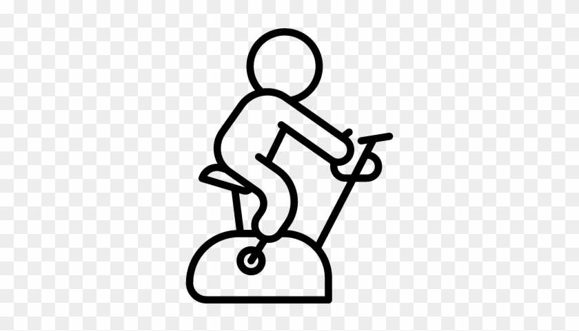 Exercise Bike Vector - Bicicleta Estatica Para Dibujar #143182