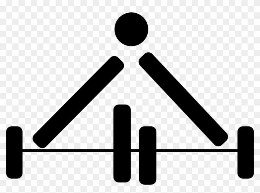 Weight Lifting Bend Male Man Fitness Exercise - Weight Lifting Symbol #143279