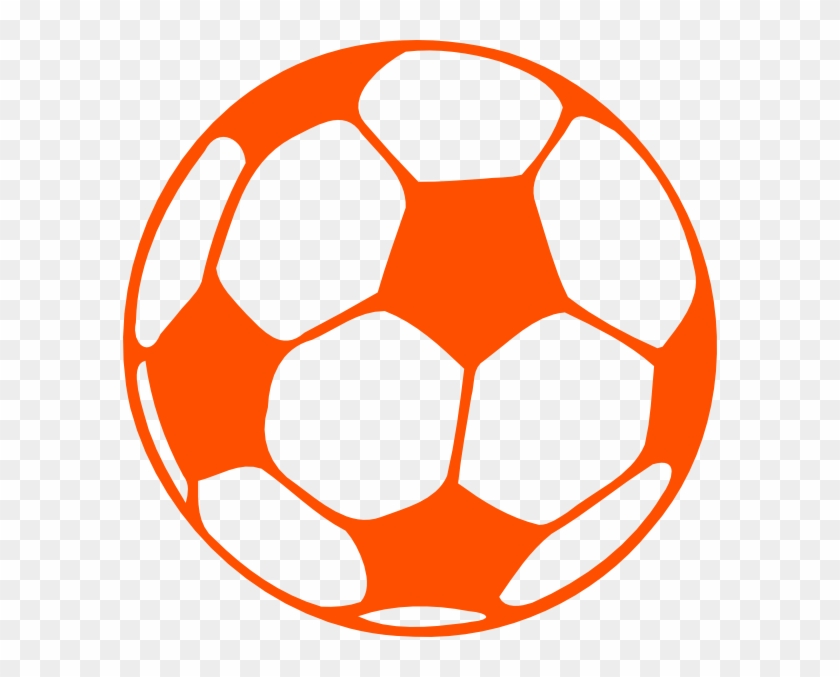 Orange Party Decoration - Orange And Black Soccer Ball #143467