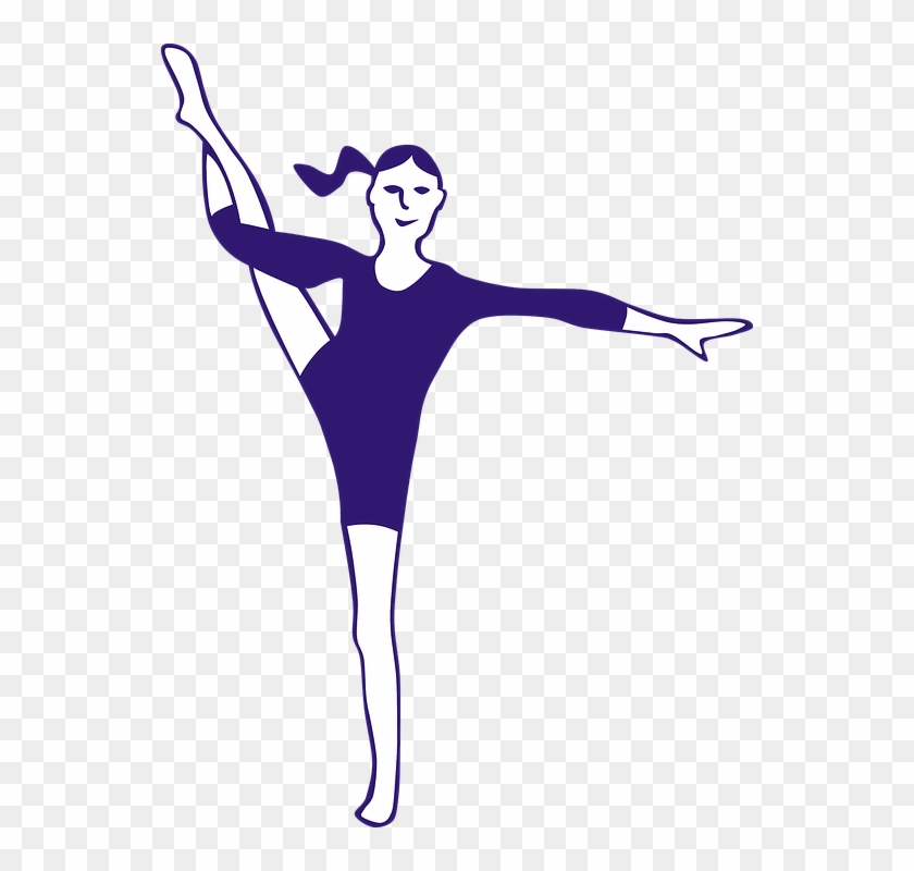 Girl, Gymnastics, Exercise, Training - Aerobik Clip Art #143577