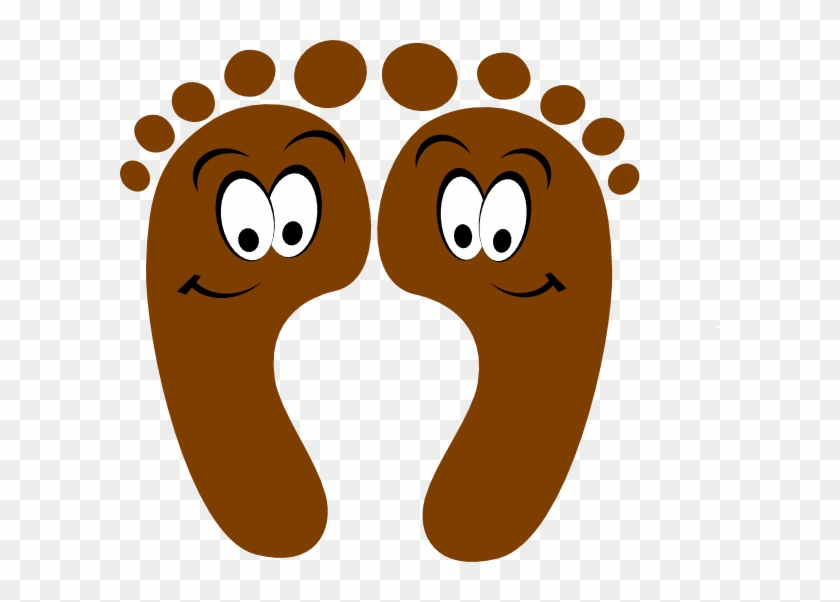Cartoon Foot Clipart Kid - Baby Footprints With Heart #143618