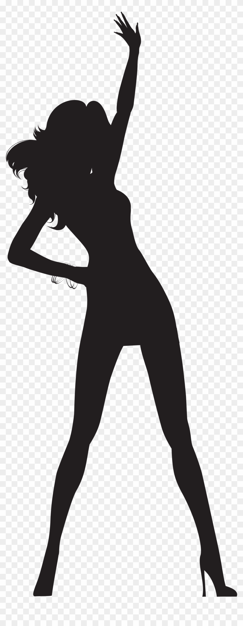 Dancing Woman Silhouette Png Transparent Clip Art Image - Dancer Silhouette Png Transparent Background #143699