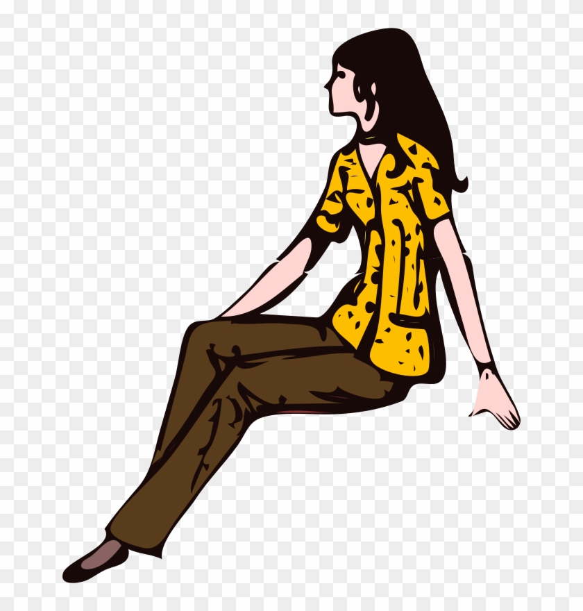 Girl Sitting Clipart #143721