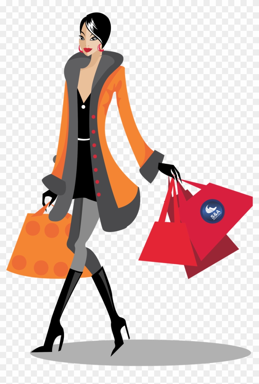 Download Shopping Png File Hq Png Image - Woman Shopping Vector Png #143835