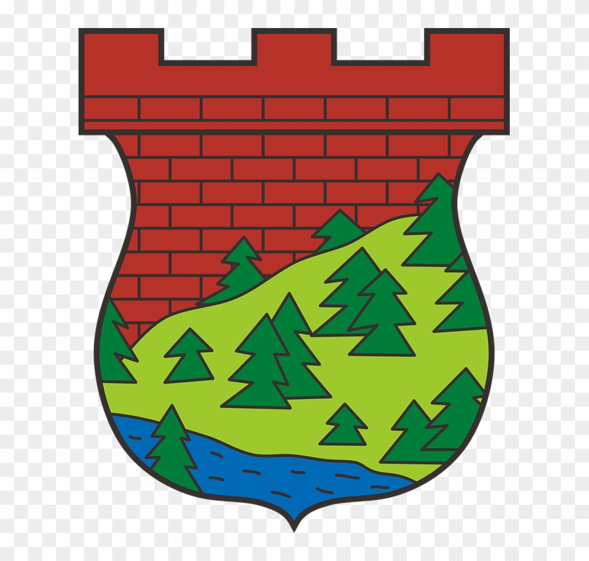 Coat Of Arms, Shield, Water, Forest - Coat Of Arms Forest #143852