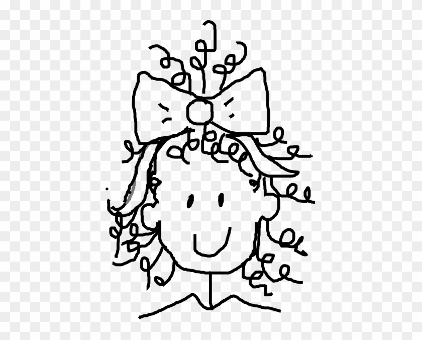 Curl Clipart - Curly Hair Girl Clipart #143947