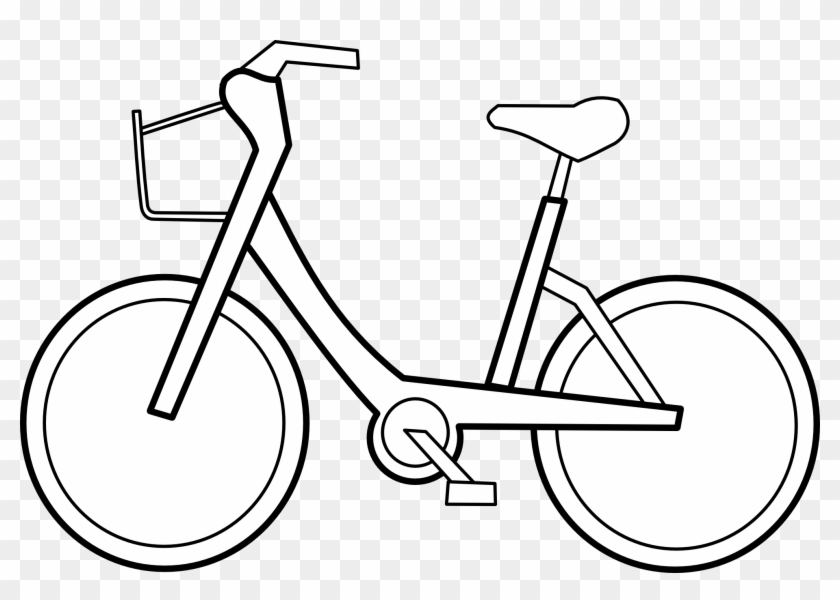 Bicyclette Bicycle Black White Line Art Scalable Vector - Cycle Black And White #143987