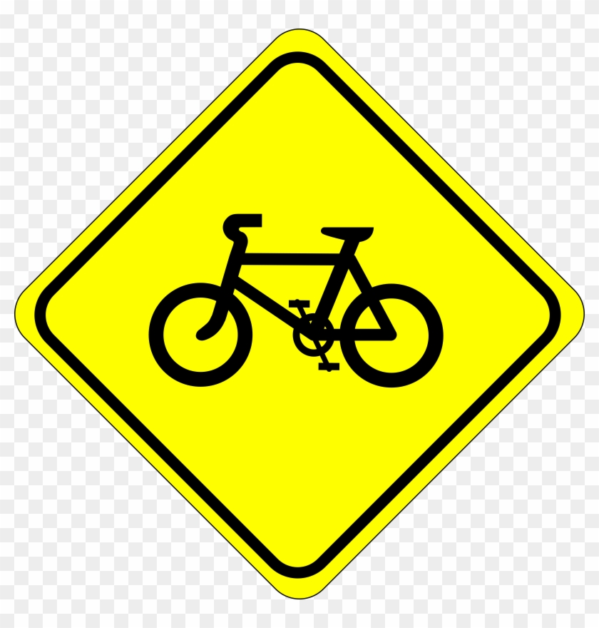 Roadsign Watch For Bicycles Clip Art - Watch For Bicycles Sign #144035