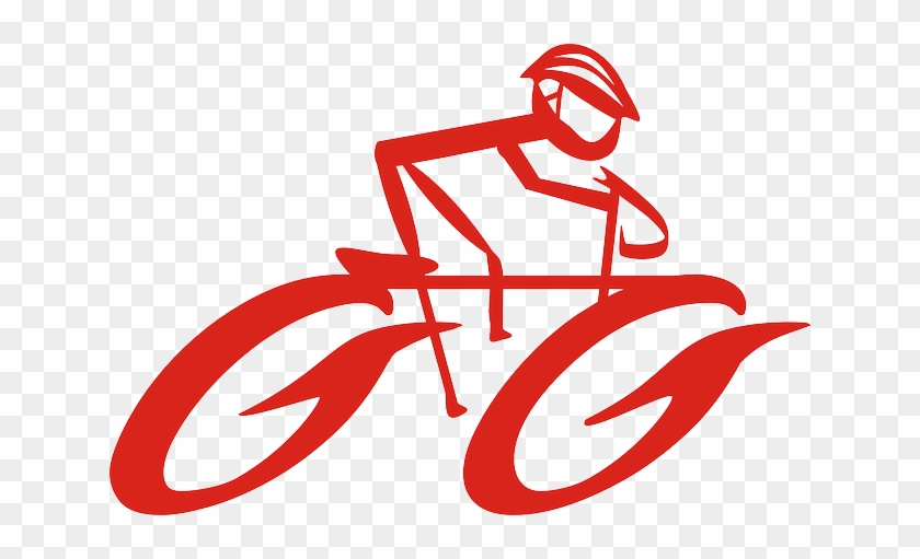 Symbol, Man, Ride, Cartoon, Bike, Bicycle, Free - Road Bicycle Clip Art #144062