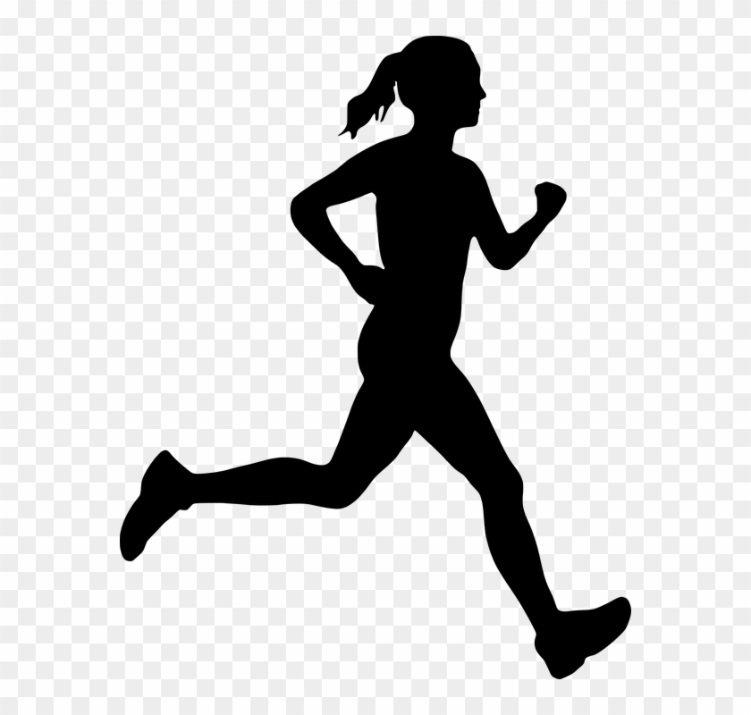 Woman Running Silhouette Sport Morning - Generation Orbit Launch Services #144223