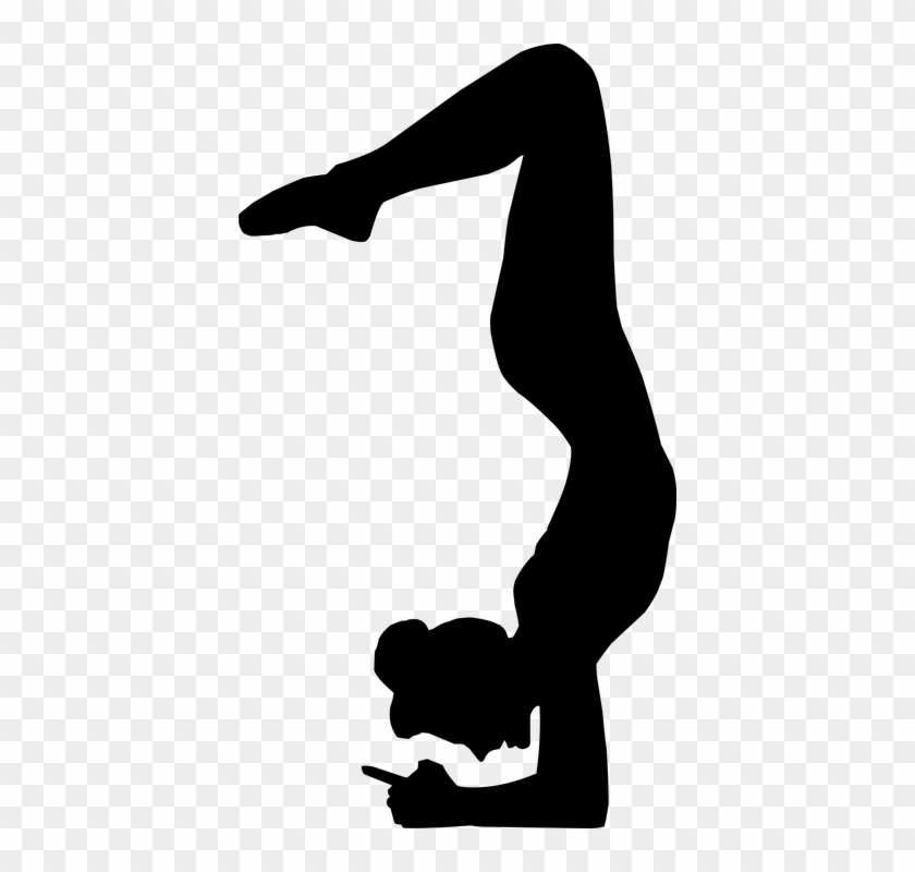Silhouette Woman Yoga Exercise Female Fitness - Hand #144230