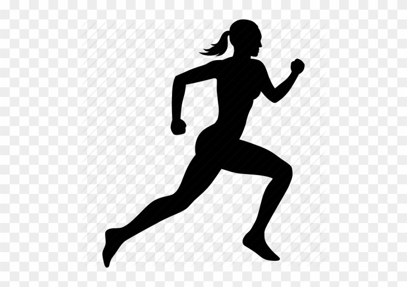 Exercise, Female, Fitness, Run, Runner, Running, Woman - Female Runner Silhouette #144231
