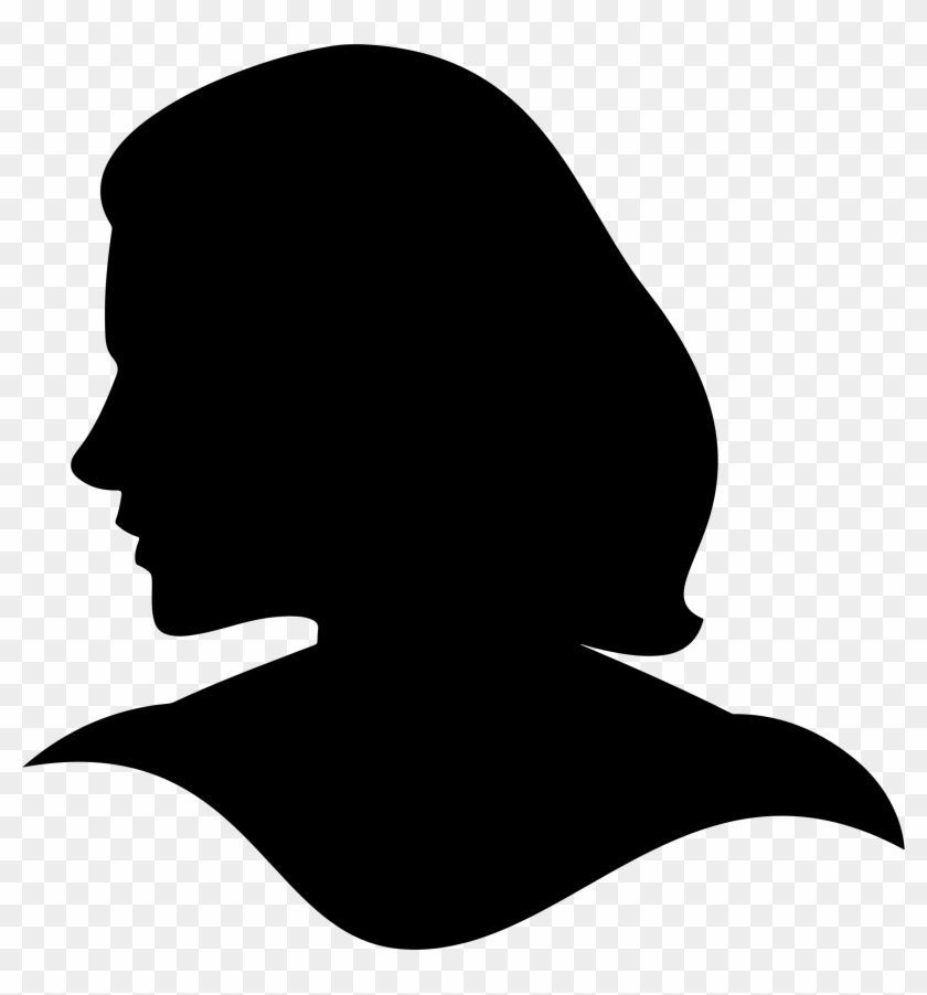 Clipart - Female Head Silhouette Vector #144267