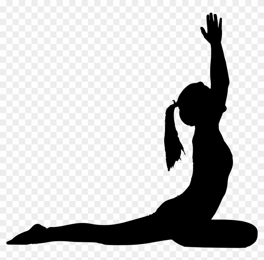 Big Image - Yoga Pose Silhouette Png #144289