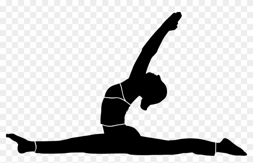 Yoga Shapes Silhouette Vector / Yoga / Yoga Svg / Printable - Gymnast Silhouette Splits #144298