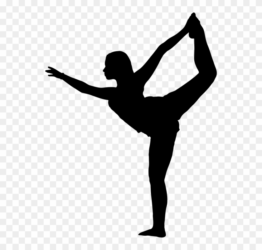 Exercise, Female, Woman, Girl, Yoga - Yoga Silhouette Clip Art #144303