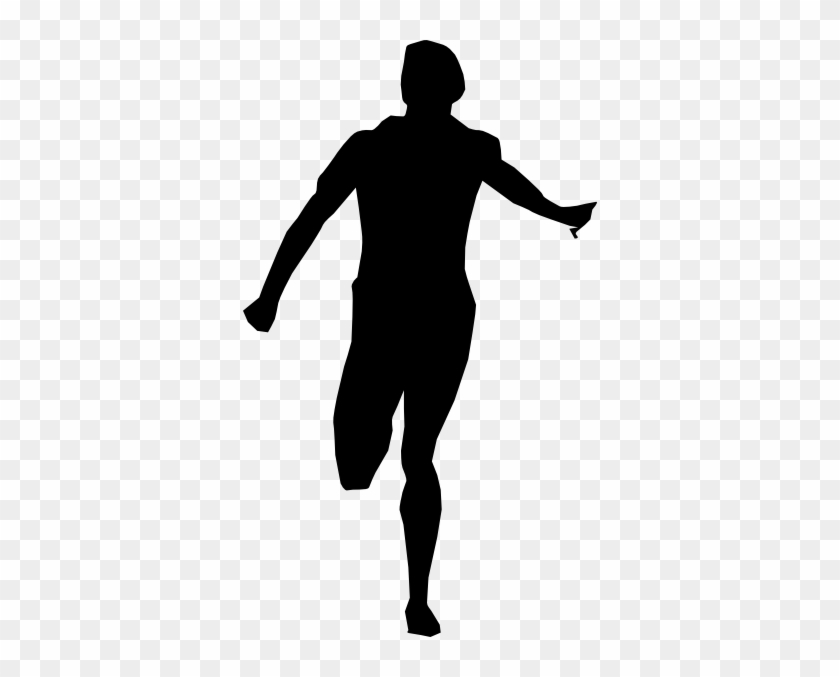 Man Running Clip Art - Person Running Away Silhouette #144316