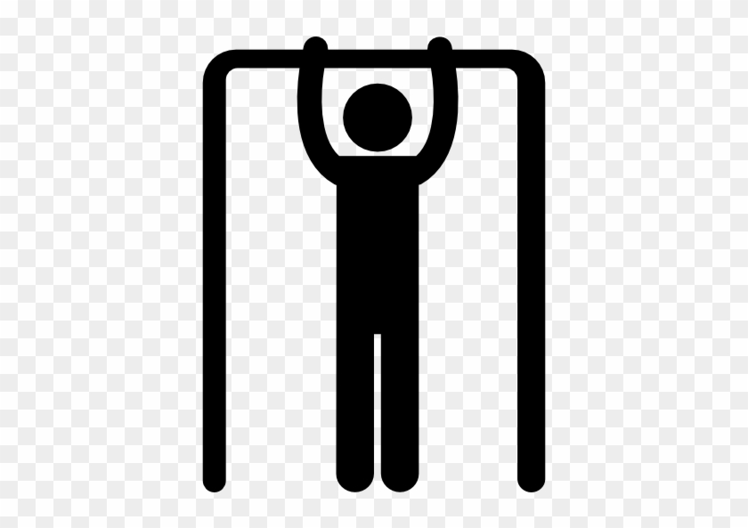 Size - Stick Man Doing Pull Ups #144355