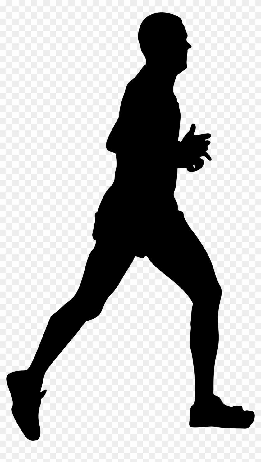 Runner Silhouette - Running Person Silhouette Png #144393