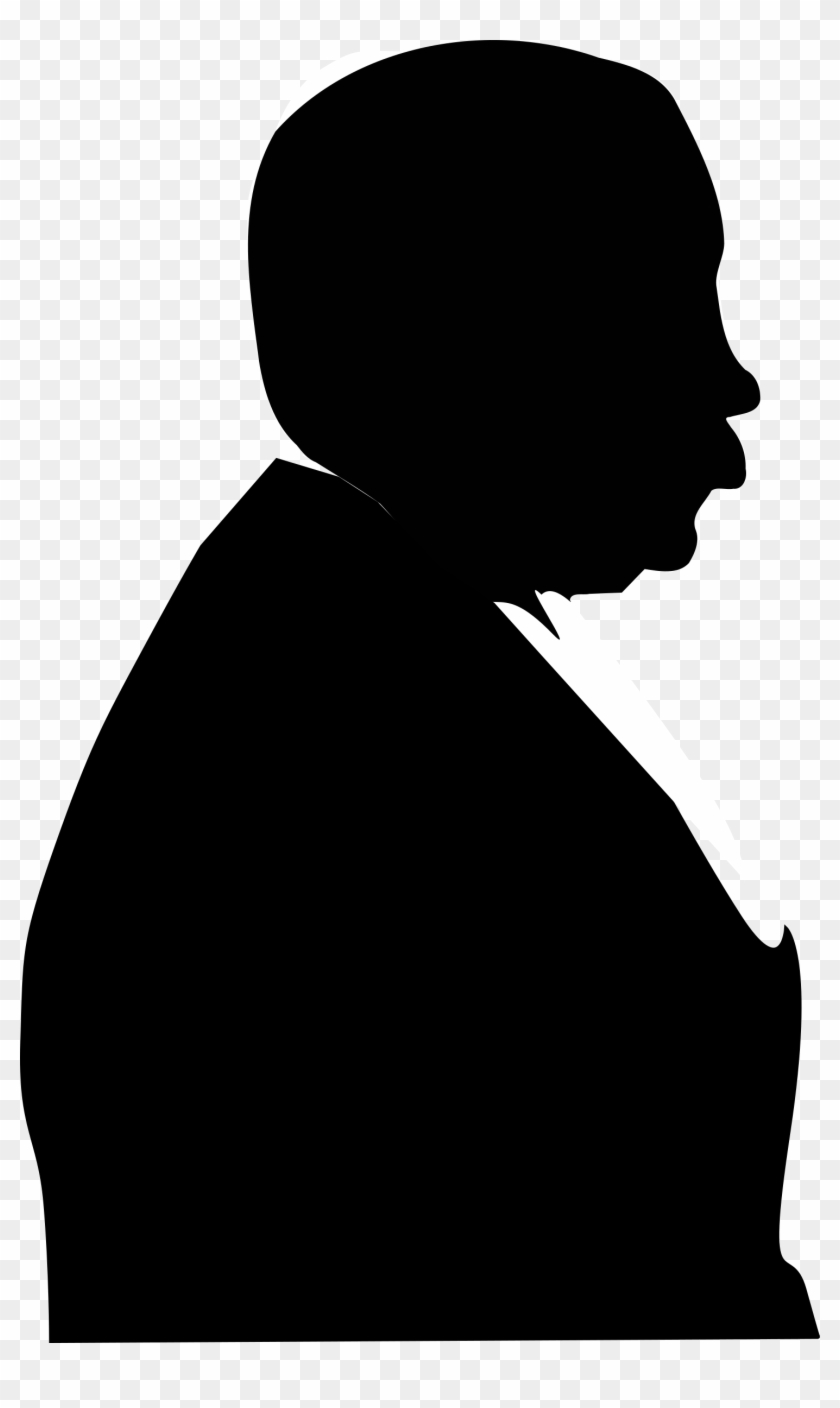 Clipart - Silhouette Of Old Man #144402