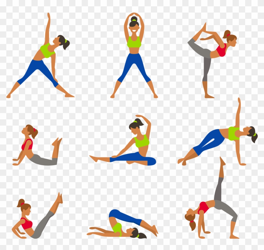 Yoga Physical Exercise Asana Surya Namaskara - Yoga Physical Exercise Asana Surya Namaskara #144728
