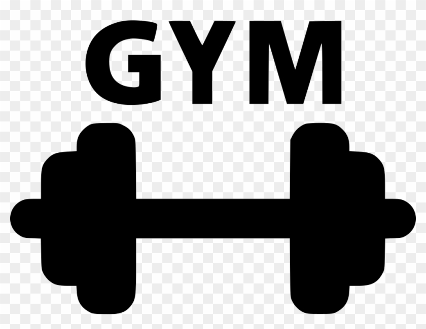 dumbbell clipart black and white