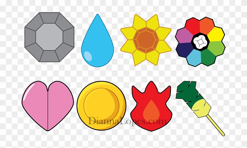 Kanto Gym Badges By Sins0mnia - Pokemon Kanto Gym Badges #144823