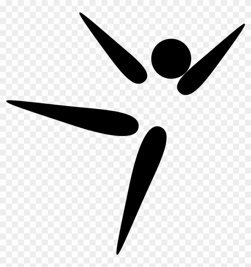 Gymnastics Pictogram - Ginástica Aeróbica Desenho #144844