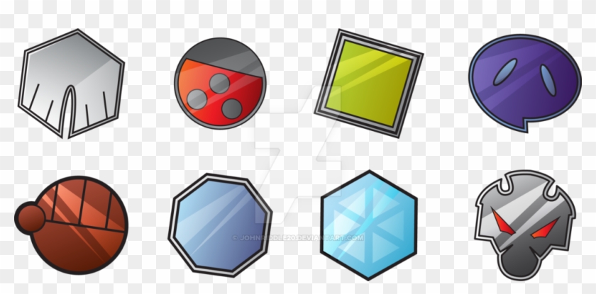 Johto Gym Badges By Johnriddle20 - Pokemon Soul Silver Badges #144927
