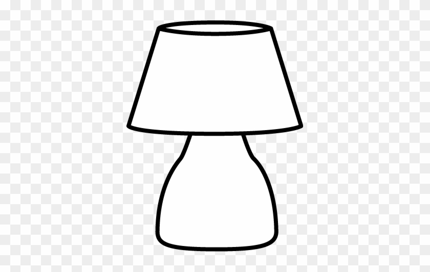 Black And White Lamp - Clip Art Black White Lamp #144996