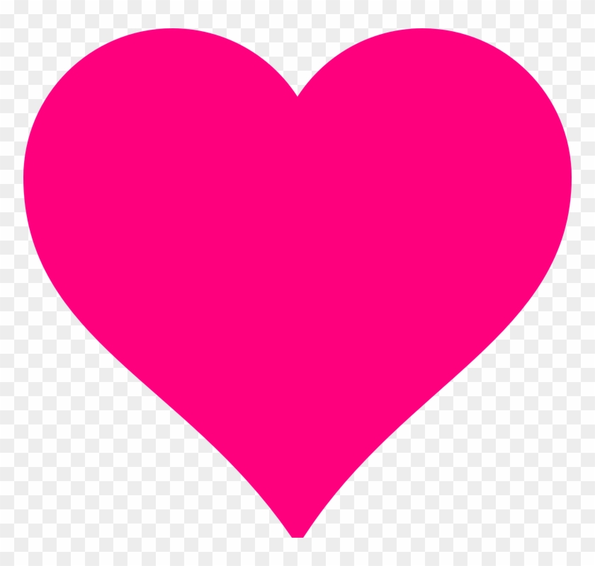 Pink Heart Vector Png #145060