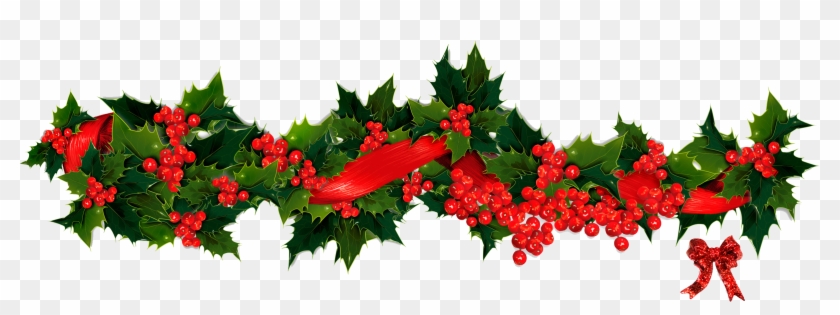 Christmas Garland Clip Art 09 - Christmas Holly Garland Clip Art #145327