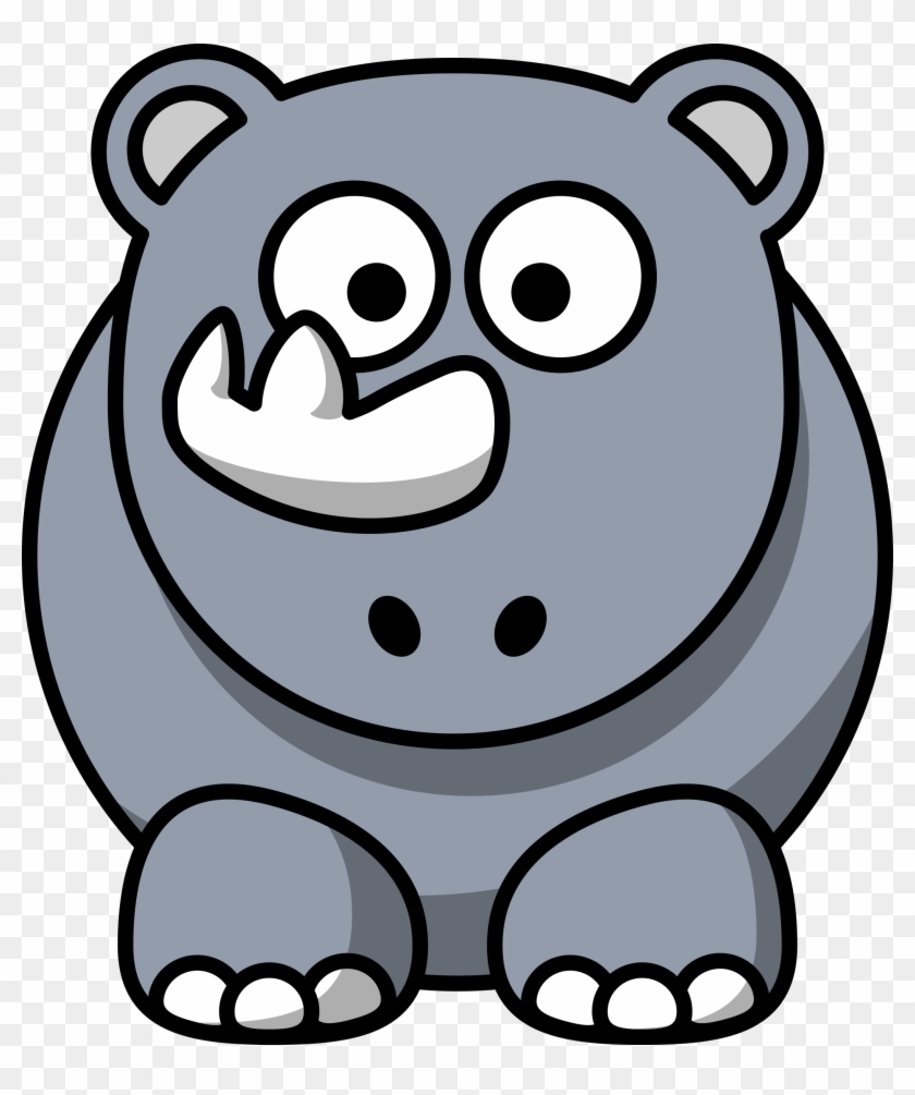 Big Image - Cartoon Rhino Png #145353