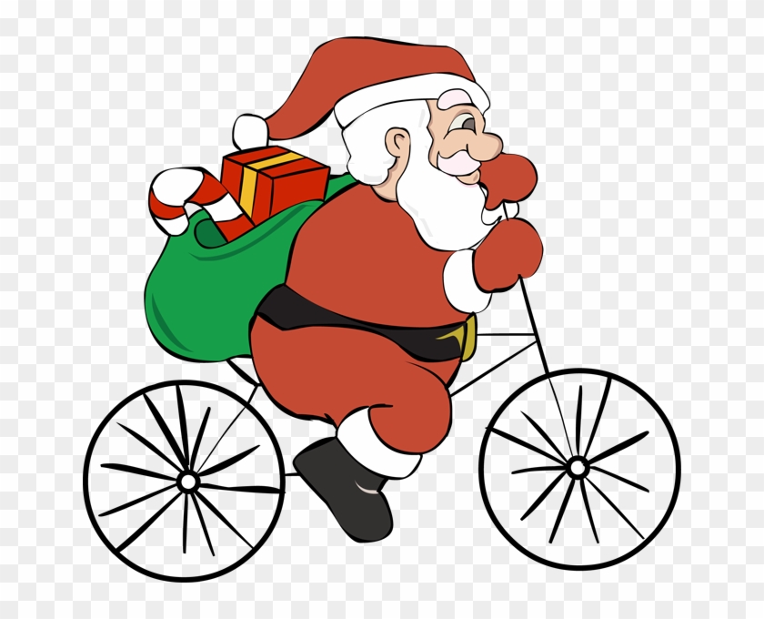 We Pay Sales Tax Clip Art Cliparts - Santa Bicycle Clip Art #145457