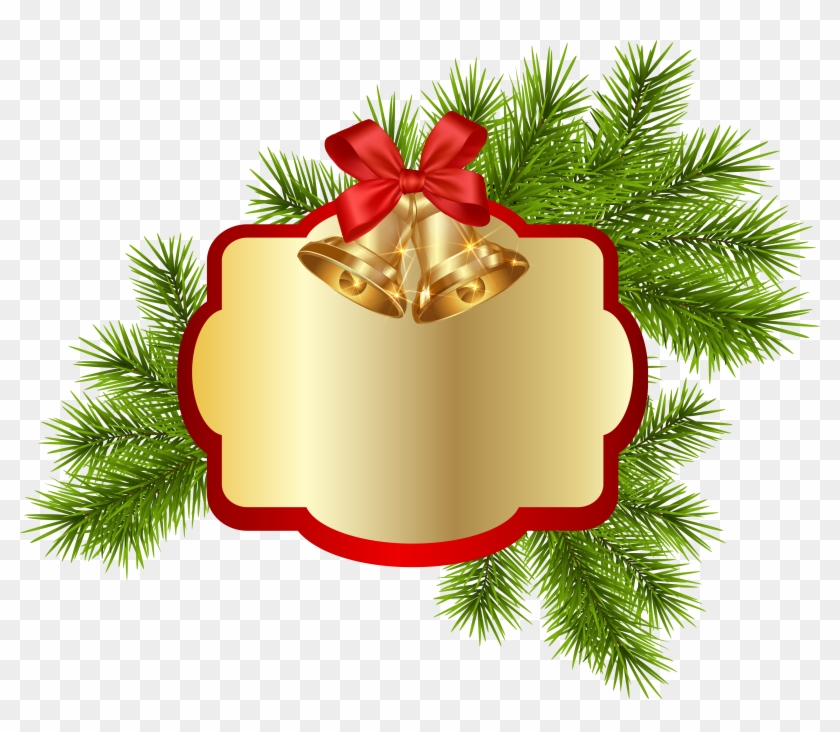 Christmas Blank Decor With Bells Png Clipart Image - Christmas Day #145784