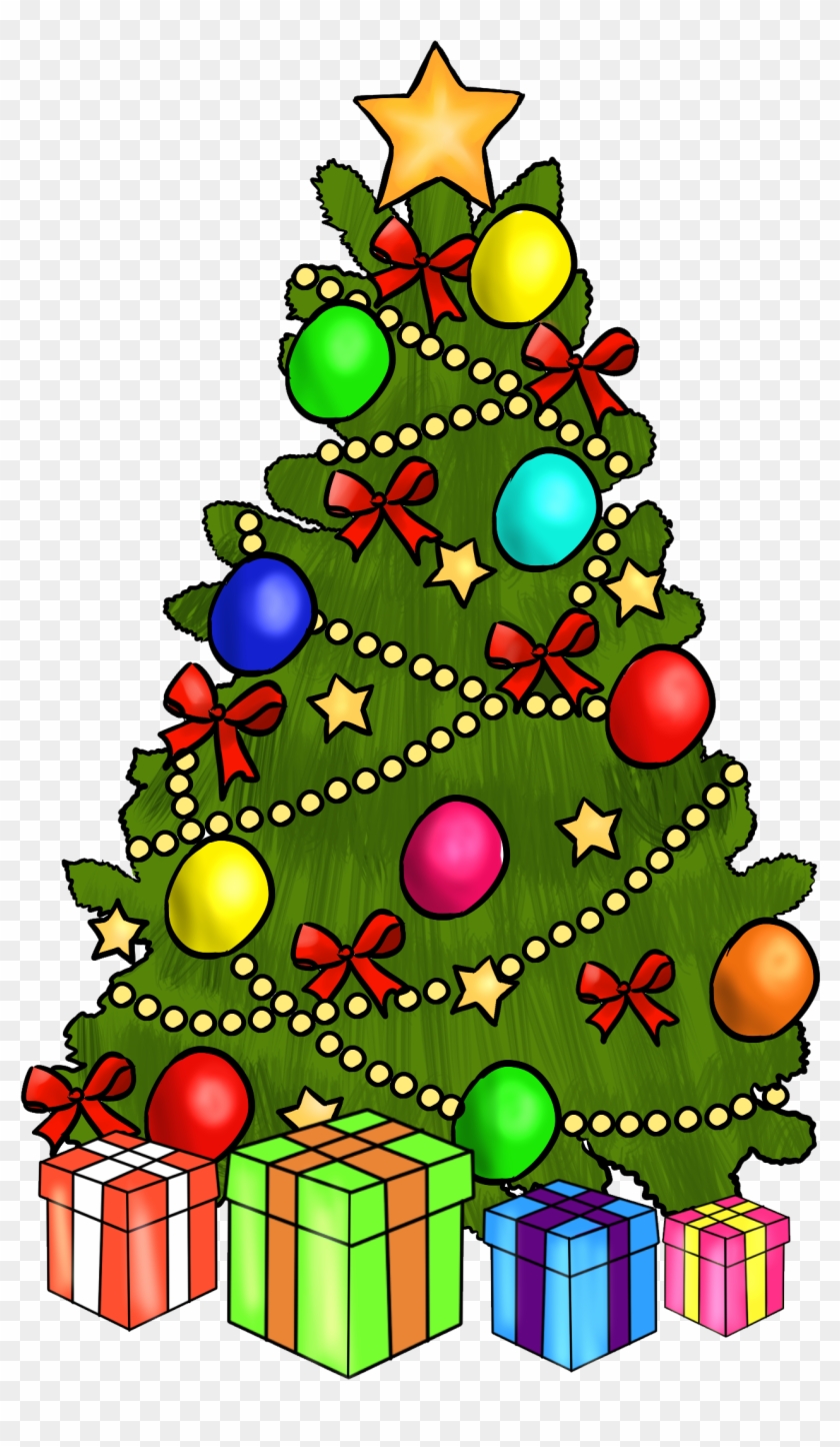 Christmas ~ Christmas Clipart Free Clip Art Printable - Christmas Tree Clip Art With Presents #145866