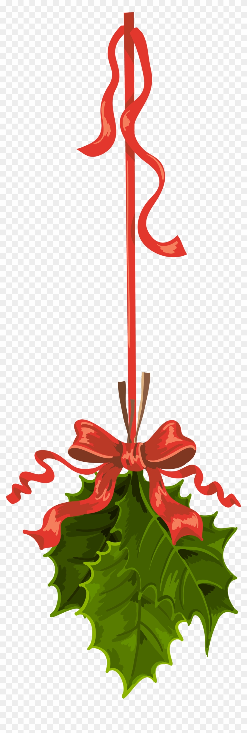 Transparent Christmas Hanging Mistletoe Png Clipart - Png Christmas Mistletoe #145929