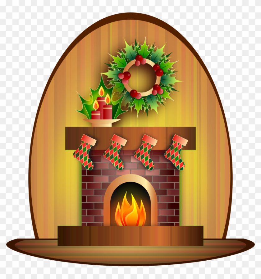 Christmas Fireplace By Viscious Speed Christmas Fireplace - Season's Greetings Card With Stockings On Fireplace/custom #145973