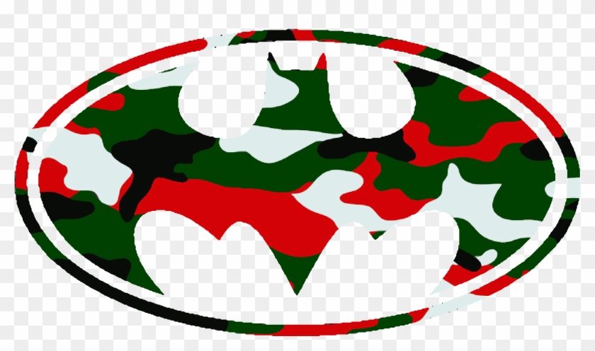 Batman Logo Christmas Camo Cut Image - Batman Logo Camo #146221