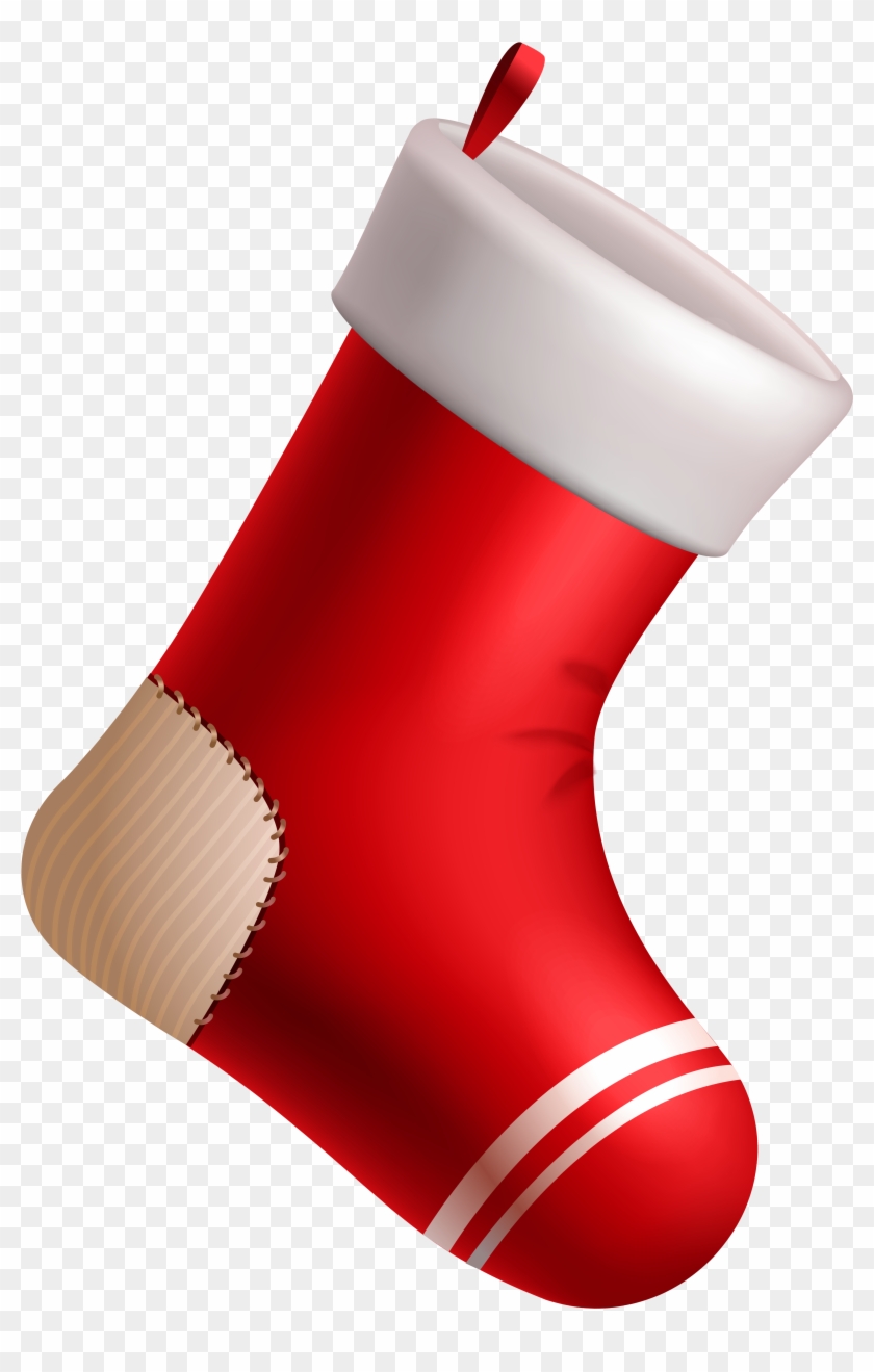 Christmas Red Stocking Png Clipart Image - Christmas Red Stocking Clipart #146268