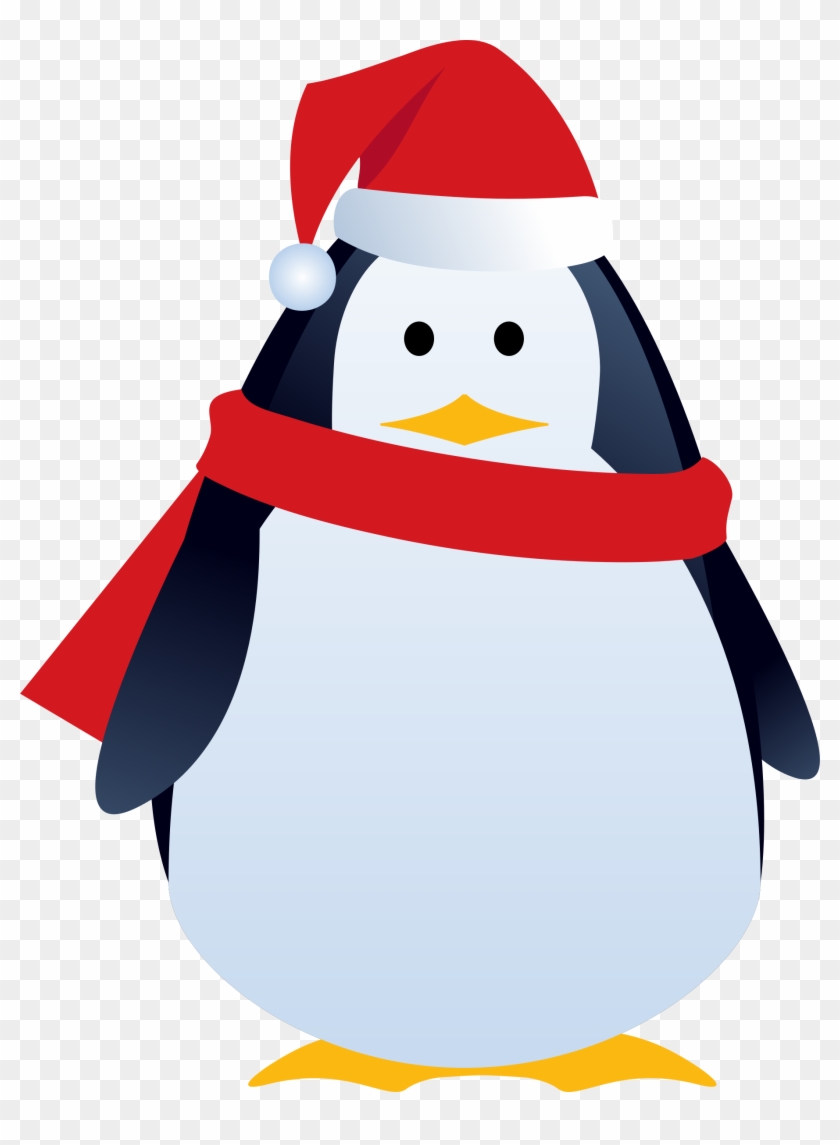 Clipart Of Christmas Penguins Penguin - Clip Art Christmas Penguin #146327