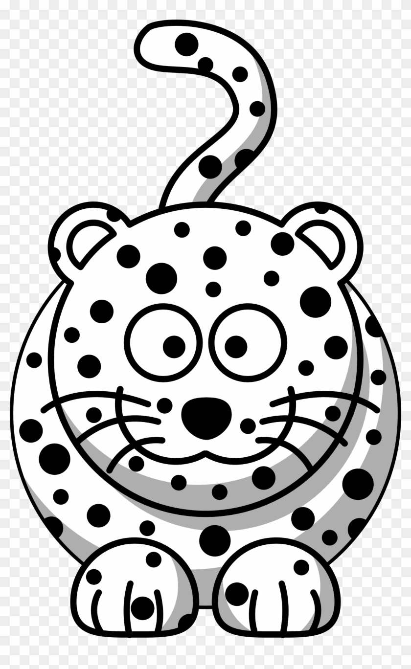 Leopard Clipart Christmas - Coloring Book Leopard #146413