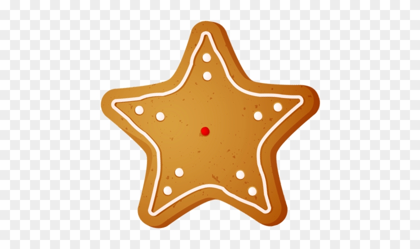 Transparent Christmas Star Cookie Png Clipart - Galleta En Forma De Estrella #146442