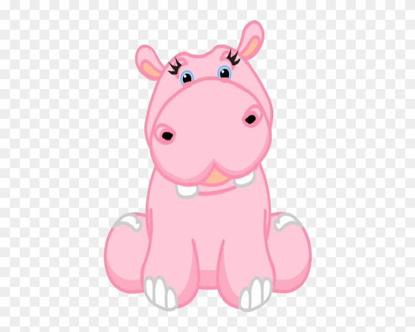 Hippopotamus Pink Cartoon Clip Art Images - Cartoon #769676