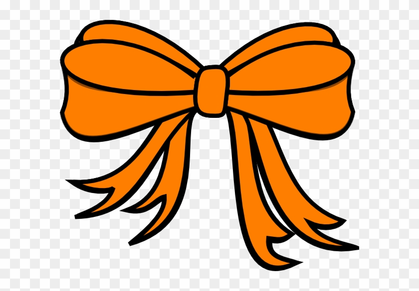 Gift - Orange Bow Clipart #769762