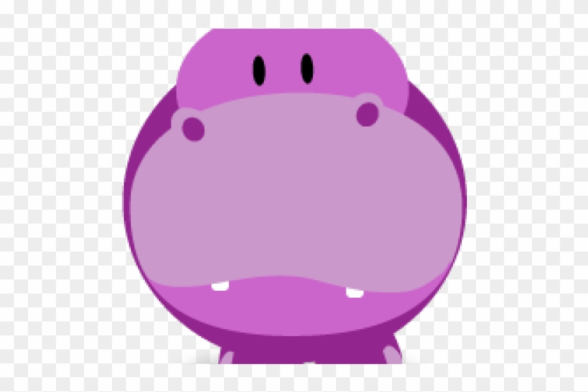 Hippo Clipart Purple Hippo - Cartoon #769776