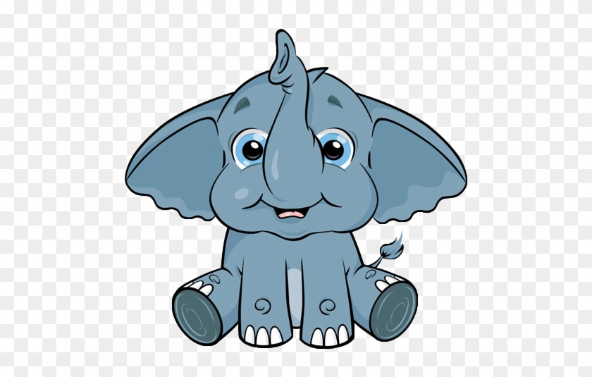Cute Cartoon Elephant Clip Art Baby Showers Kids Stuff - Cute Baby Elephants Clipart #769798