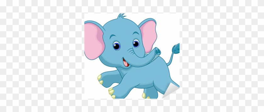 Baby Elephant Running Cartoon #769817