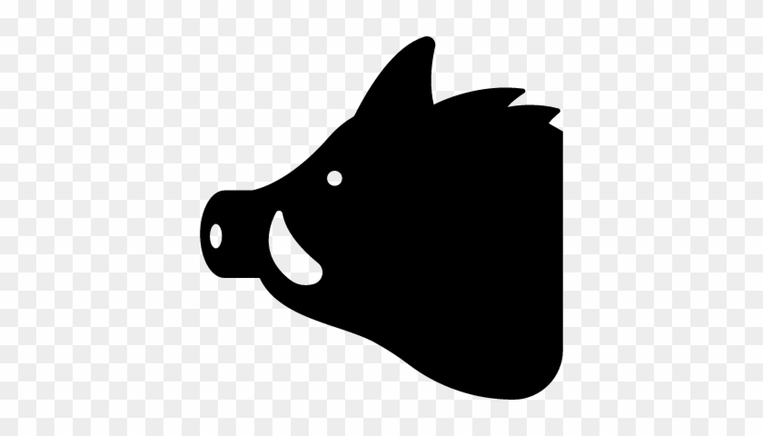 Hog Head Vector - Hog Icon #769964