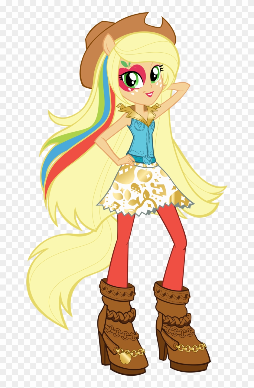 Applejack Images Rainbow Rocks Applejack Vector By - Mlp Rainbow Rocks Applejack #770133